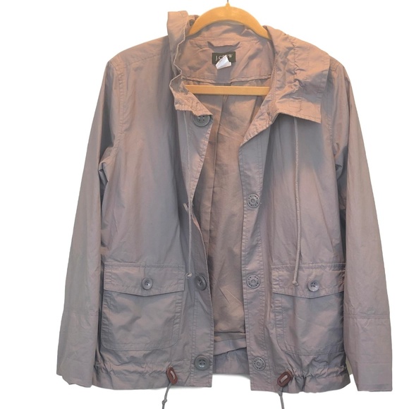 J. Crew | Women’s Tan Rain Jacket size 2 - Picture 2 of 5